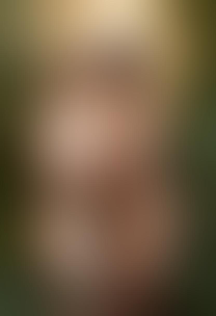 A warm, inviting scene featuring diverse individuals confidently embracing their bodies in a serene environment, surrounded by soft lighting and lush greenery. Highlight expressions of joy and intimacy between partners, with delicate touches symbolizing connection and support. Add elements of body positivity through artful body paint and flowing fabrics that celebrate curves and skin tones. ethereal and dreamy. soft pastel colors. super-realistic.